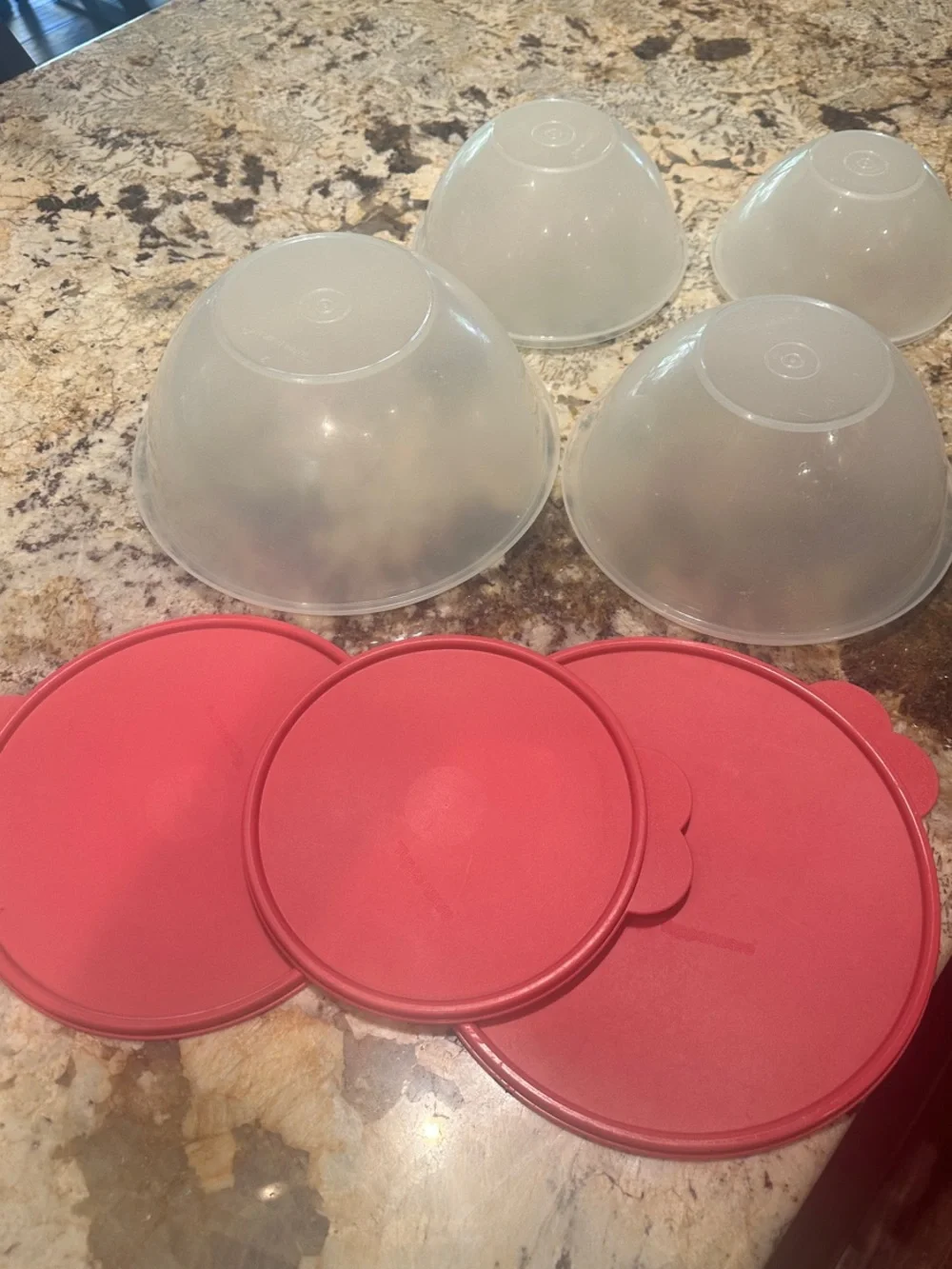 Tupperware White Round Lid/Container Base